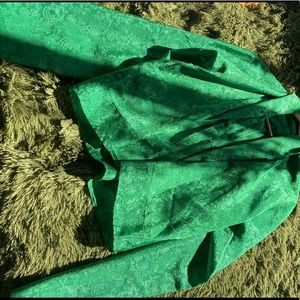 Silk green blazer